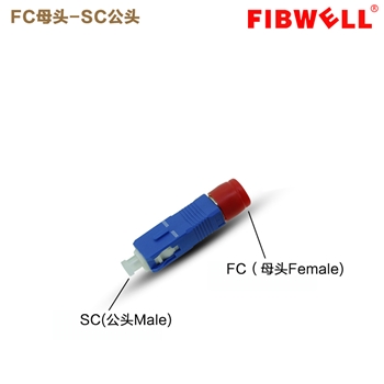 FC母-SC公光纤转接器SC-FC法兰盘