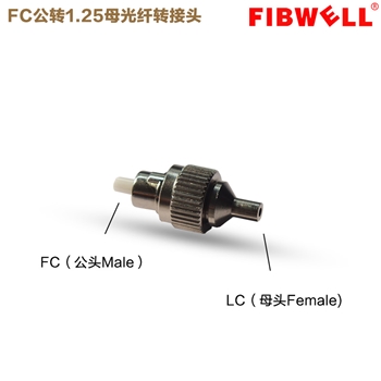 2.5转1.25mm通光笔红光笔专用光纤转接器耦合器适配器法兰盘