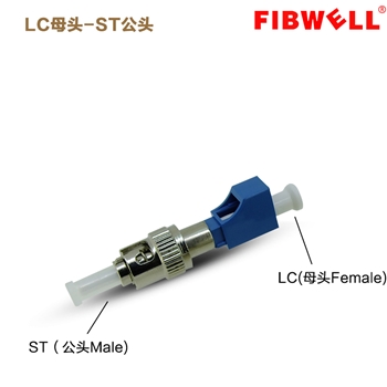 LC母-ST公光纤转接器ST-LC法兰盘耦合器适配器
