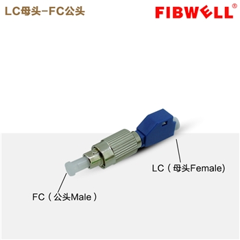 FC公-LC母光纤转接器FC-LC法兰盘耦合器阴阳适配器